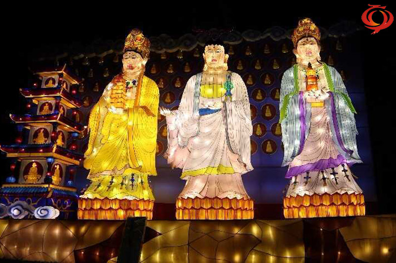 佛像主題花燈，大足石刻燈會(huì)